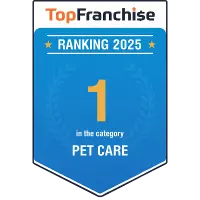 Photo with the award: 'No. 1 in the 'Pet Care' category TopFranchise'